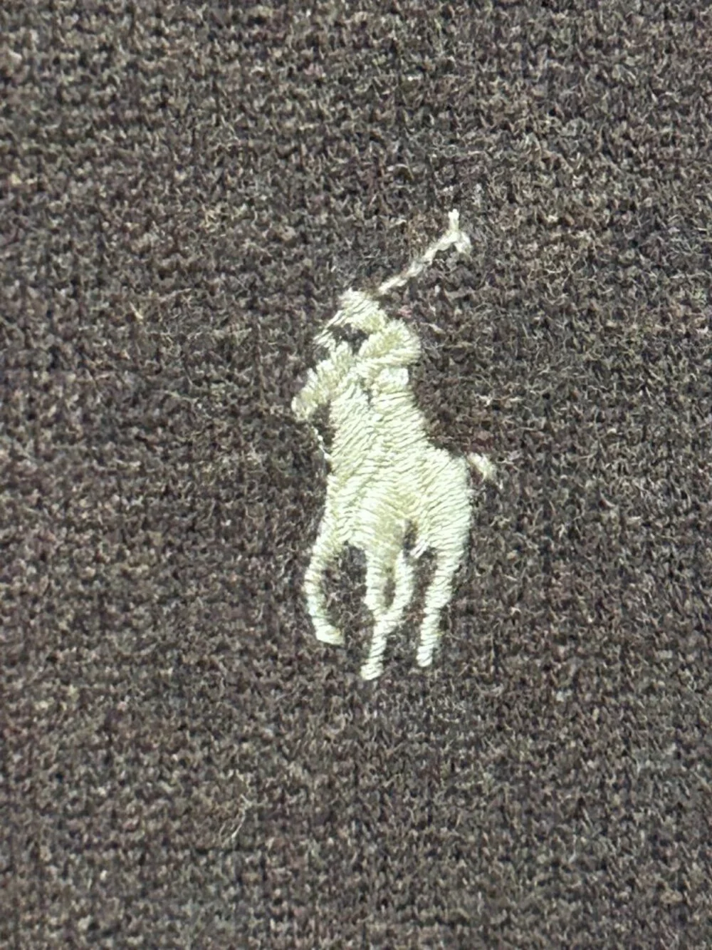 Polo Ralph Lauren Estate Rib 1/4 Zip Pullover Sweater Brown Men’s‎ Size XXL